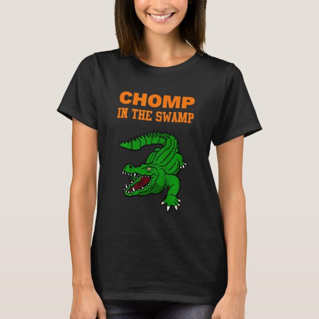 T-shirt Les Enfants Chomp Dans Le Porteur De Marécage (Devant)
