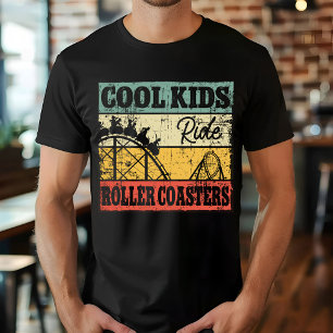 T-shirt Les enfants cool conduisent des montagnes russes d