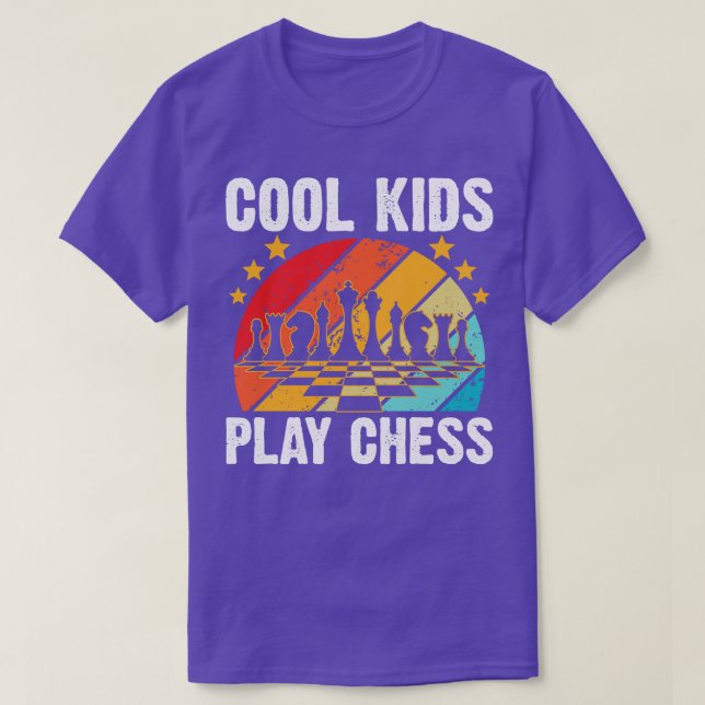 T-shirt Les Enfants cool Jouent Aux Échecs (Design devant)
