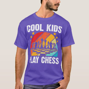 T-shirt Les Enfants cool Jouent Aux Échecs