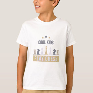 T-shirt Les Enfants cool Jouent Aux Échecs