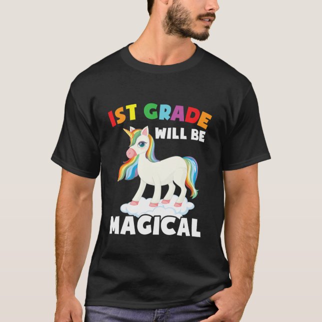 T-shirt Les Enfants De 1Ème Année Seront Magiques 1Ème Ann (Devant)