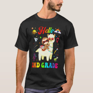 T-shirt Les enfants de deuxième année Squad Lama paresseux