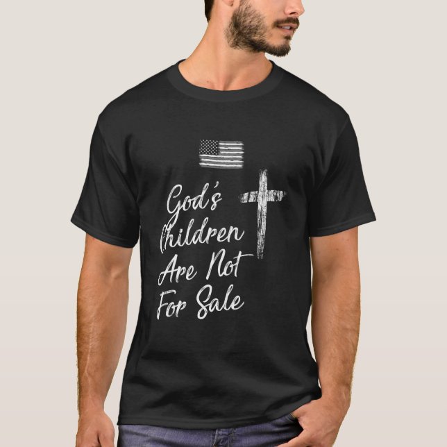 T-shirt Les Enfants De Dieu Ne Sont Pas À Vendre (Devant)