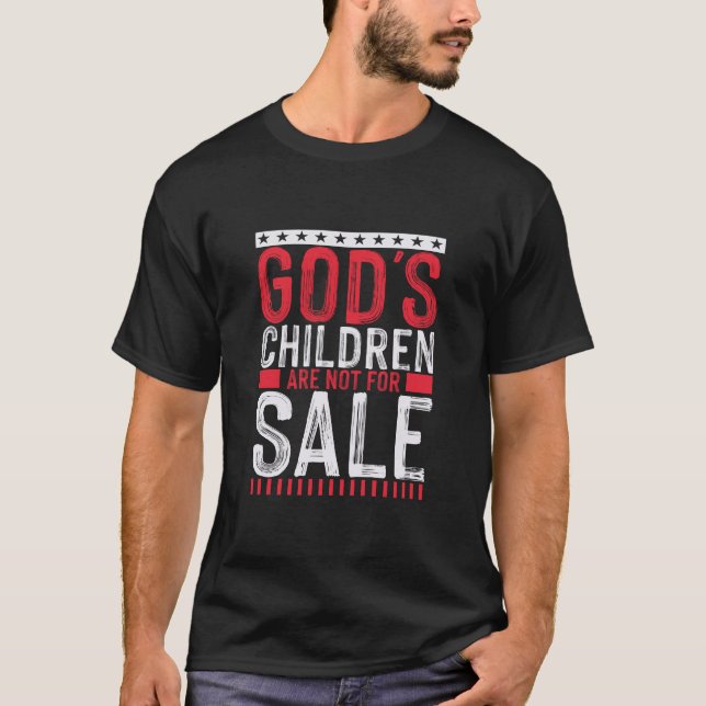 T-shirt Les enfants de Dieu ne sont pas à vendre (Devant)