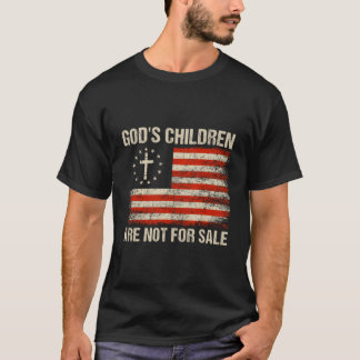 T-shirt Les Enfants De Dieu Ne Sont Pas À Vendre Citation 