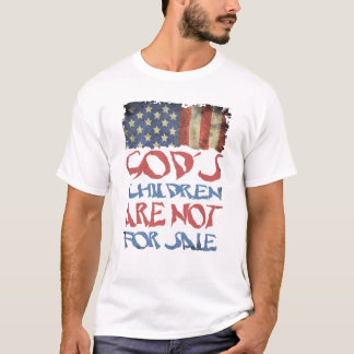 T-shirt Les enfants de Dieu ne sont pas à vendre Humour