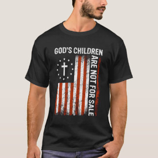 T-shirt Les Enfants De Dieu Ne Sont Pas À Vendre Us Drapea