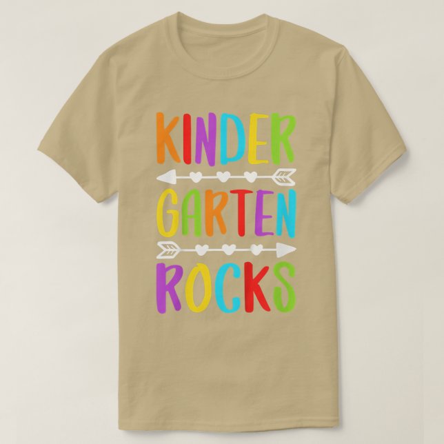 T-shirt Les enfants de maternelle rocks retour à l'école e (Design devant)