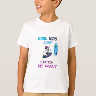 T-shirt Les Enfants Du Surf Chemise Cool Squelette Sur Sur