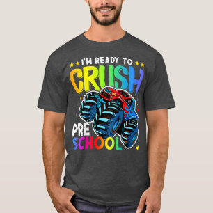 T-shirt Les enfants écrasent le camion Monster de l'école