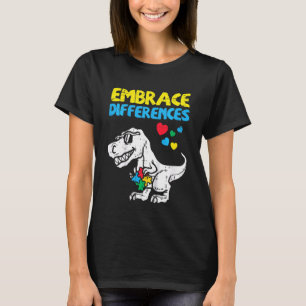 T-shirt Les enfants embrassent les différences Dino garçon