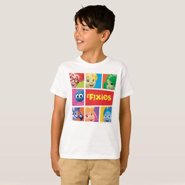 T-shirt Les enfants et le boguet de Fixies | Fixie (Devant entier)