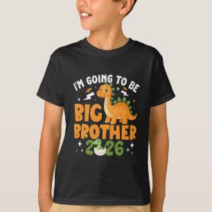 T-shirt les enfants Grand Frère 2026 Je vais être Grand Fr