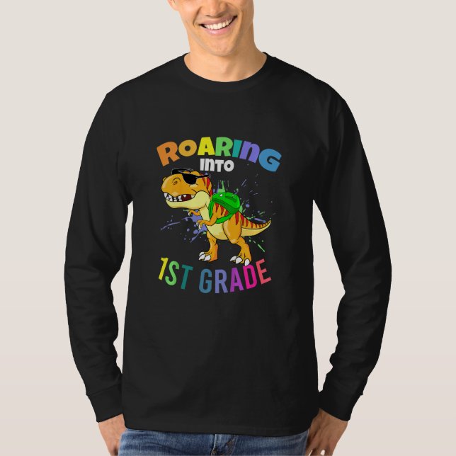 T-shirt Les Enfants Gravent En 1Ème Année Premier Jour De  (Devant)