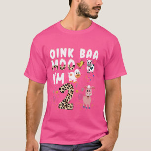 T-shirt Les enfants grouinent bêlent meuglent j'ai 2 ans a