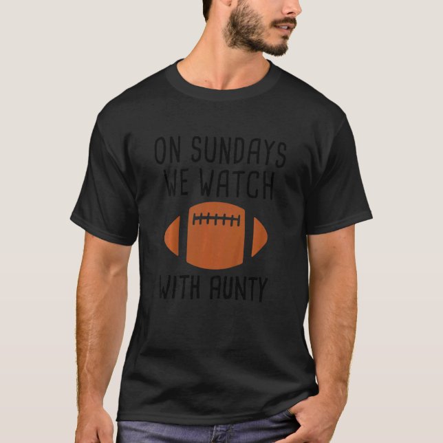 T-shirt Les Enfants Le Dimanche Nous Regardons Le Football (Devant)
