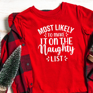 T-shirt Les Enfants Les Plus Susceptibles De Faire Une Mau