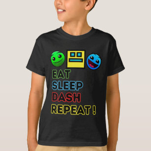 T-shirt Les enfants mangent dorment dash répètent jeu vidé
