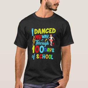 T-shirt Les enfants ont dansé le 100e jour d'école à ma fa