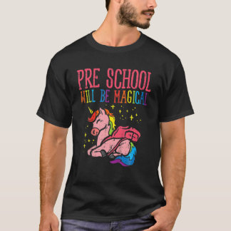 T-shirt Les Enfants Premier Jour De L'Échol Magique Unicor