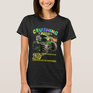 T-shirt Les Enfants Prêts À Écraser Le Camion Monster De 2