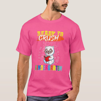 T-shirt Les Enfants Prêts À Écraser Le Jardin D'Enfants Po