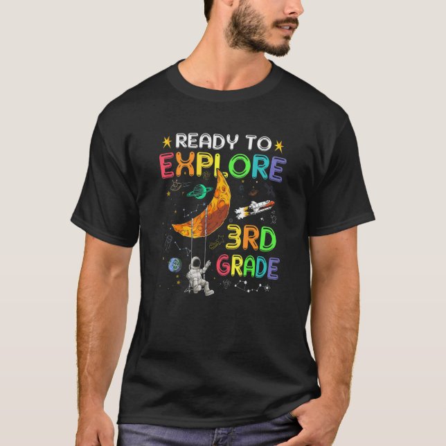 T-shirt Les Enfants Prêts À Explorer L'Astronaut De 3E Ann (Devant)