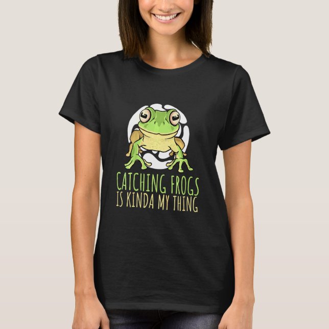 T-shirt Les Enfants Qui Attrapent Les Grenouilles Est Kind (Devant)