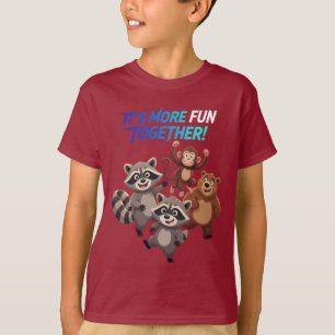 T-shirt Les enfants s'amusent plus ensemble Animaux