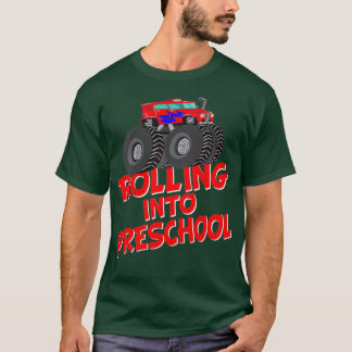 T-shirt Les Enfants Se Roulent Dans Le Monstre De L'École