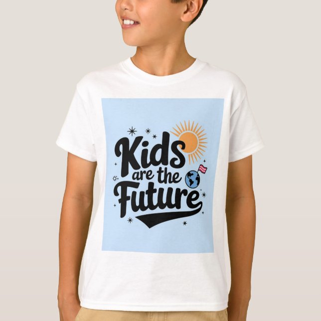 T-shirt les enfants sont le design du futur (Devant)