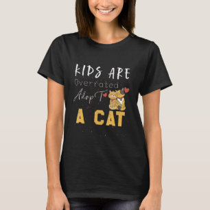 T-shirt Les enfants sont surestimés Adoptez un chat Chat 1