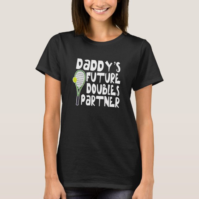 T-shirt Les enfants Tennis Daddy's Buddy Daddy's Future Do (Devant)