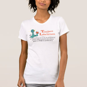 T-shirt Les enseignantes et bibliothécaires du Pigeon Blan