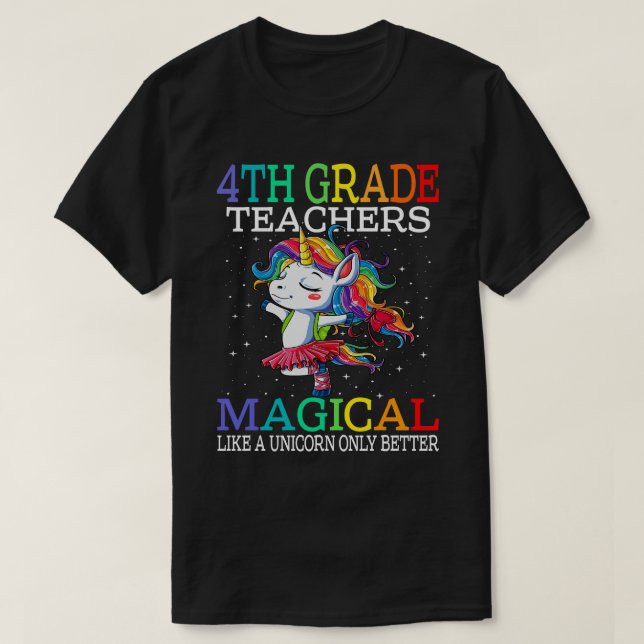 T-shirt Les enseignants de 4ème année sont fabuleux et mag (Design devant)