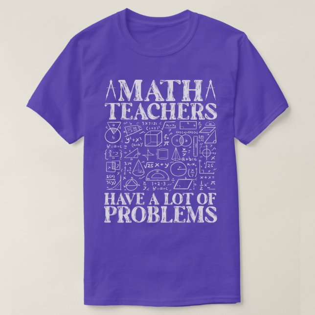 T-shirt Les Enseignants En Mathématiques Ont Beaucoup De P (Design devant)