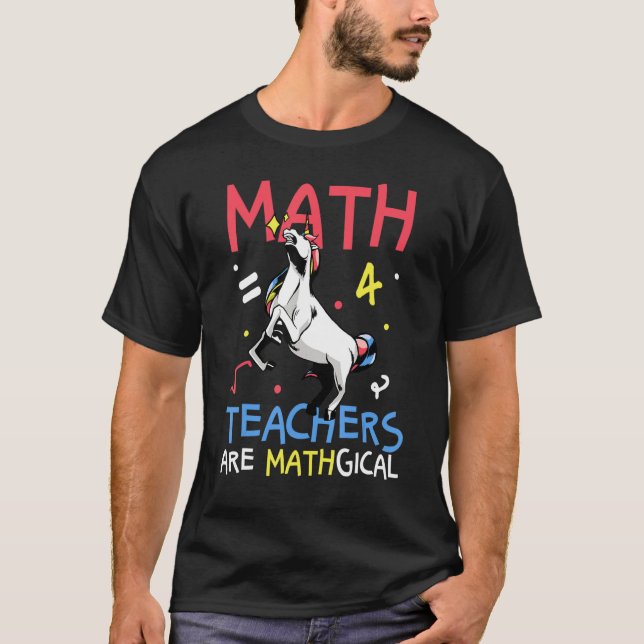 T-shirt Les Enseignants En Mathématiques Sont Un Pun Mathi (Devant)