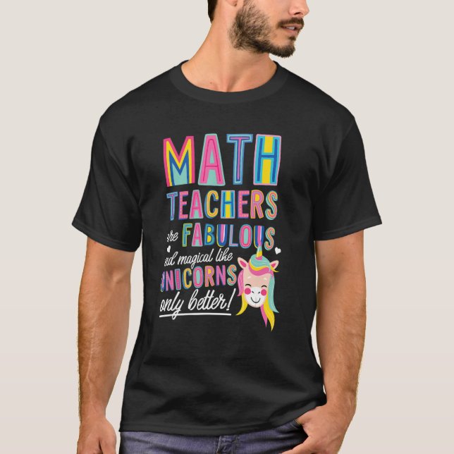 T-shirt Les Enseignants En Maths Sont Fabuleux Magie Comme (Devant)