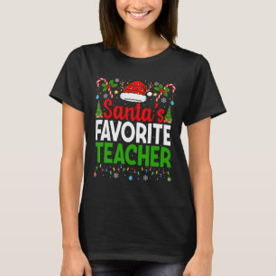 T-shirt Les enseignants préférés du Père Noël Noël drôle d