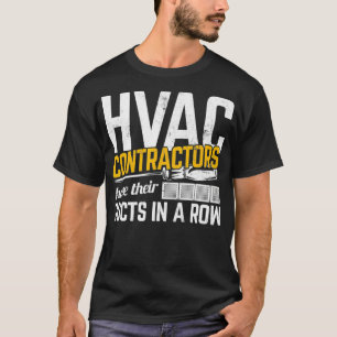 T-shirt Les Entrepreneurs HVAC Ont Des Pucs Dans Une Rangé