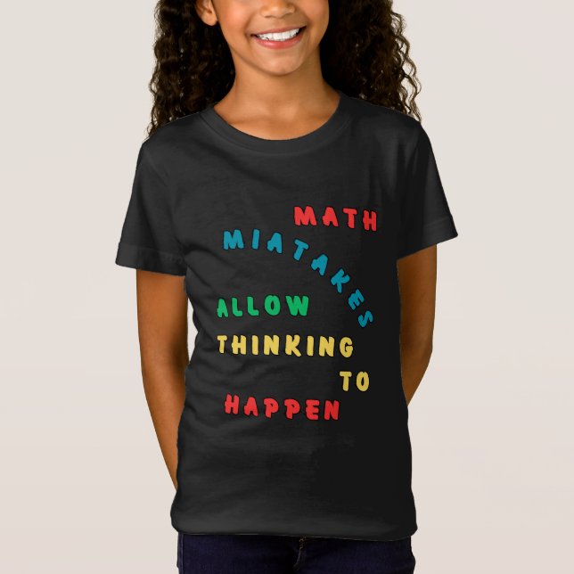 T-Shirt Les Erreurs Mathématiques Permettent De Penser À S (Devant)