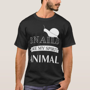 T-shirt Les escargots sont mes esprits, les mignons animau