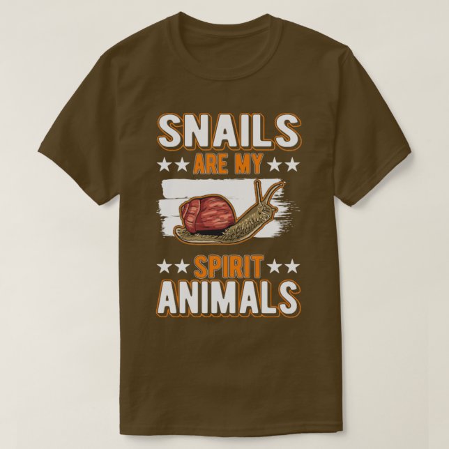 T-shirt Les escargots sont mon esprit Animaux Escargots1 (Design devant)