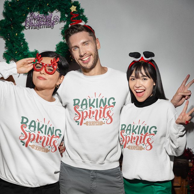 T-shirt Les esprits de cuisson bight Funny Christmas T-Shi (Baking spirits bight Funny Christmas T-Shirt)