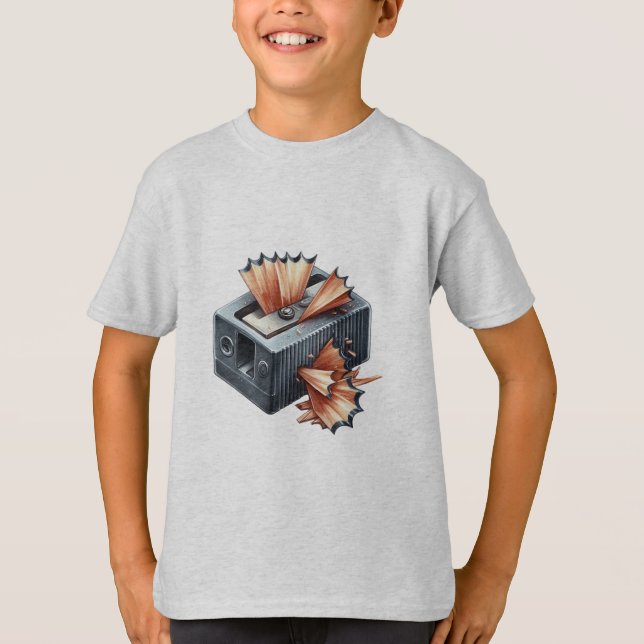 T-shirt Les esprits pointus commencent par des crayons poi (Devant)