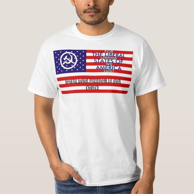T-shirt Les états libéraux de l'Amérique (Devant)