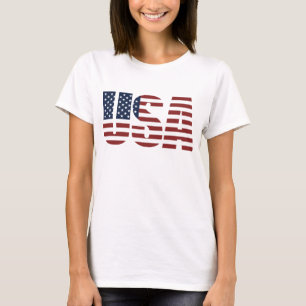 T-shirt Les Etats-Unis Amérique patriotique des femmes de