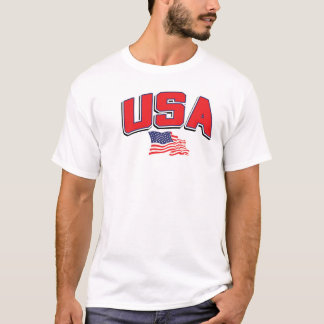 T-shirt Les Etats-Unis avec le drapeau américain