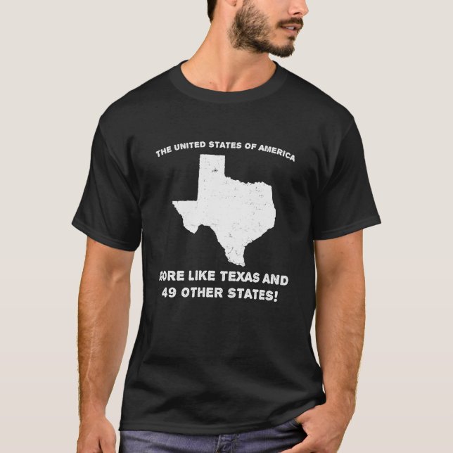 T-shirt Les Etats-Unis d'Amérique plutôt le Texas et 49 (Devant)
